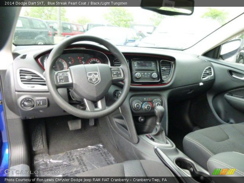 Blue Streak Pearl Coat / Black/Light Tungsten 2014 Dodge Dart SXT