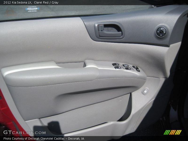 Claret Red / Gray 2012 Kia Sedona LX