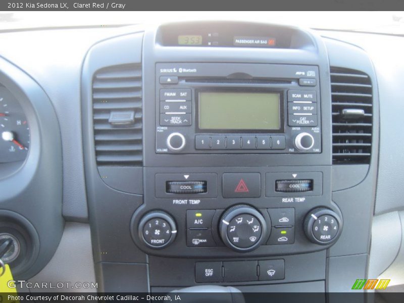 Claret Red / Gray 2012 Kia Sedona LX