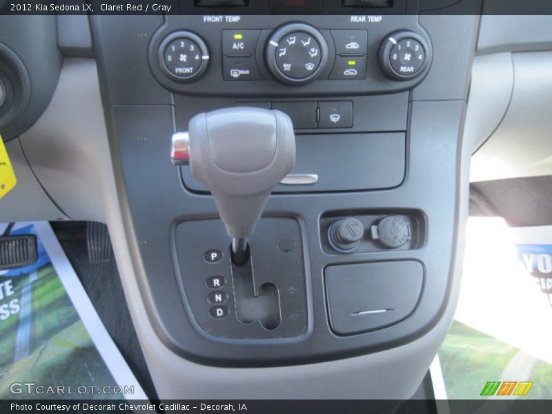 Claret Red / Gray 2012 Kia Sedona LX