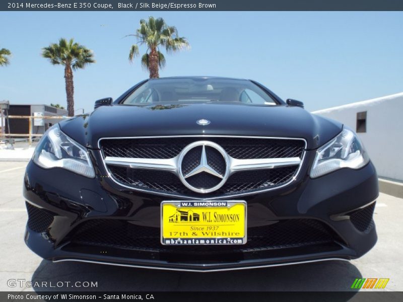 Black / Silk Beige/Espresso Brown 2014 Mercedes-Benz E 350 Coupe