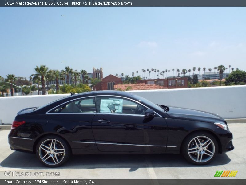 Black / Silk Beige/Espresso Brown 2014 Mercedes-Benz E 350 Coupe