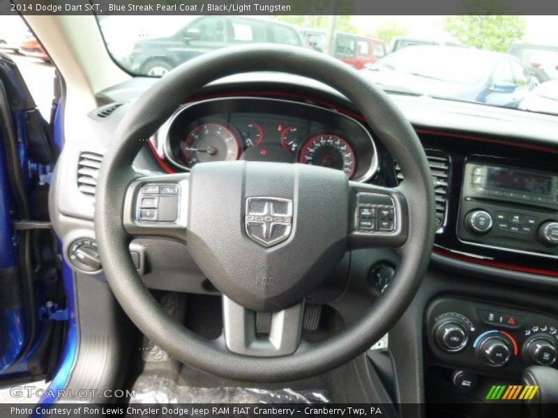 Blue Streak Pearl Coat / Black/Light Tungsten 2014 Dodge Dart SXT