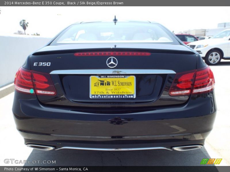 Black / Silk Beige/Espresso Brown 2014 Mercedes-Benz E 350 Coupe