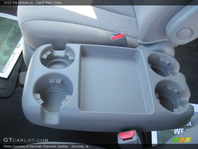 Claret Red / Gray 2012 Kia Sedona LX