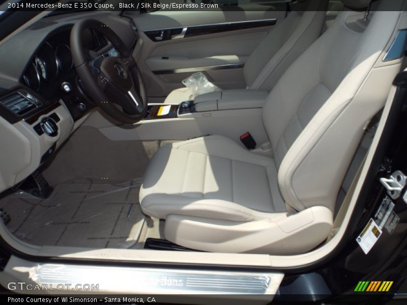 Black / Silk Beige/Espresso Brown 2014 Mercedes-Benz E 350 Coupe