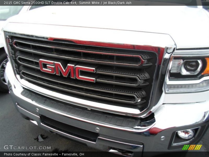 Summit White / Jet Black/Dark Ash 2015 GMC Sierra 2500HD SLT Double Cab 4x4