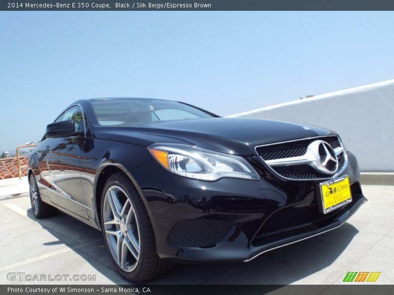 Black / Silk Beige/Espresso Brown 2014 Mercedes-Benz E 350 Coupe
