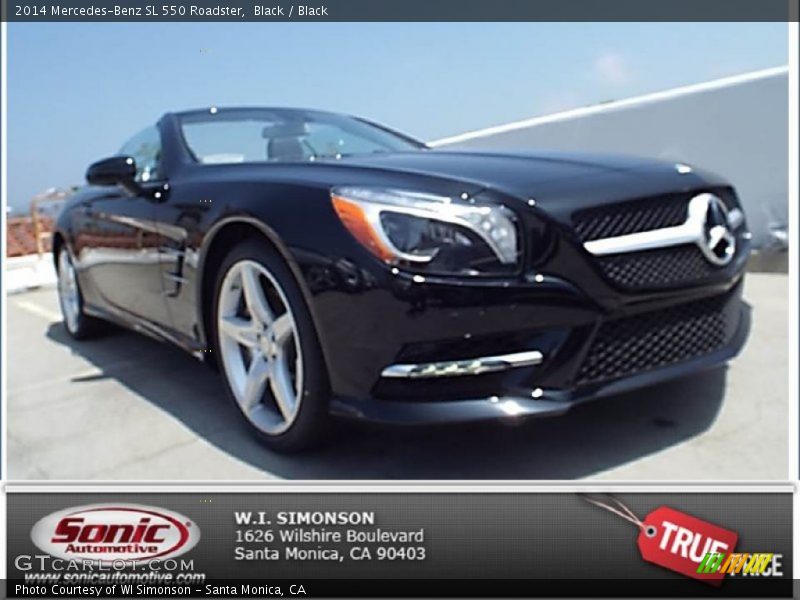 Black / Black 2014 Mercedes-Benz SL 550 Roadster