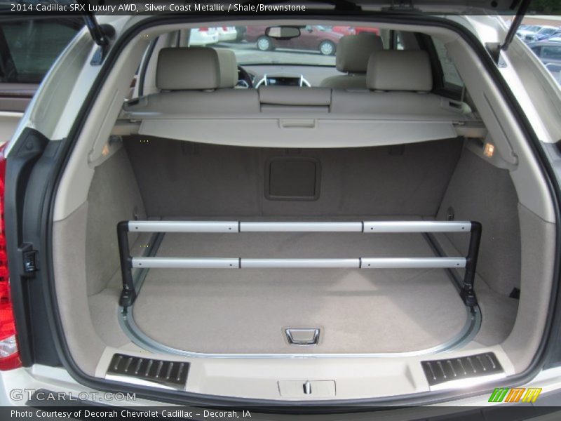 Silver Coast Metallic / Shale/Brownstone 2014 Cadillac SRX Luxury AWD