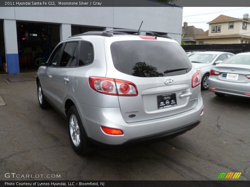 Moonstone Silver / Gray 2011 Hyundai Santa Fe GLS