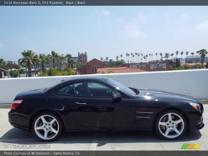 Black / Black 2014 Mercedes-Benz SL 550 Roadster