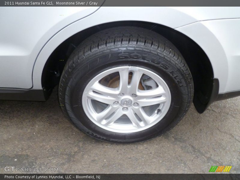 Moonstone Silver / Gray 2011 Hyundai Santa Fe GLS