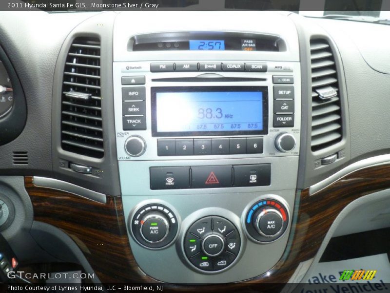 Moonstone Silver / Gray 2011 Hyundai Santa Fe GLS