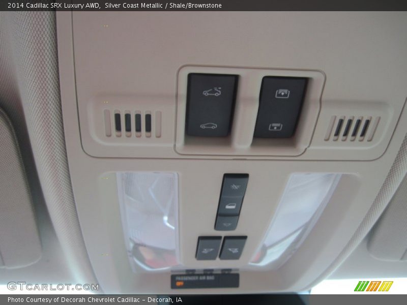 Silver Coast Metallic / Shale/Brownstone 2014 Cadillac SRX Luxury AWD