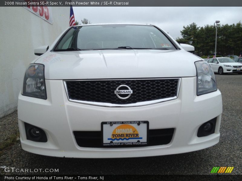 Fresh Powder White / SE-R Charcoal 2008 Nissan Sentra SE-R Spec V