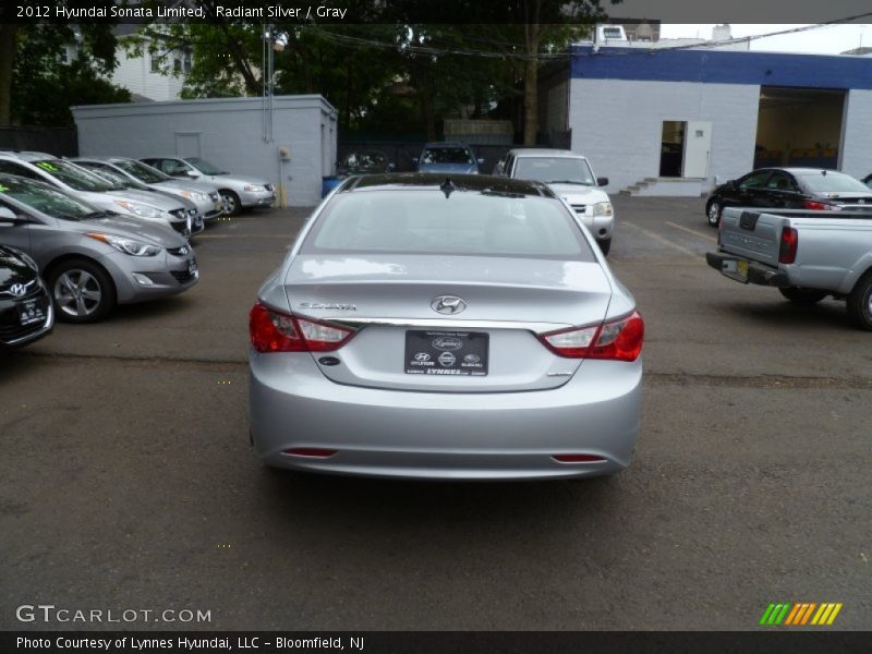 Radiant Silver / Gray 2012 Hyundai Sonata Limited