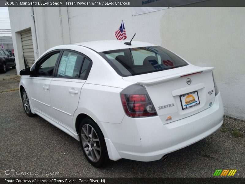 Fresh Powder White / SE-R Charcoal 2008 Nissan Sentra SE-R Spec V