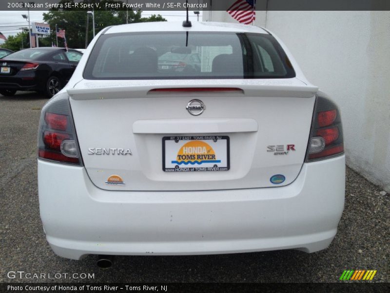Fresh Powder White / SE-R Charcoal 2008 Nissan Sentra SE-R Spec V