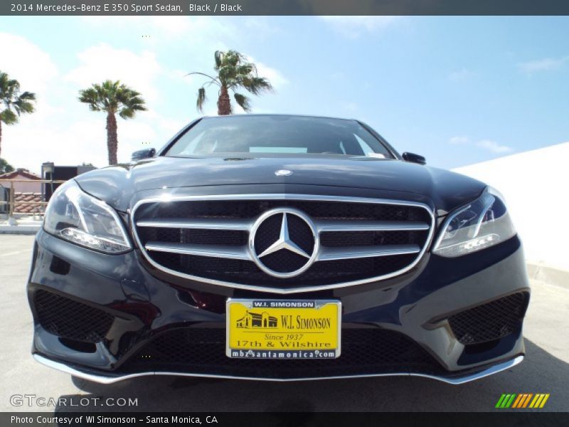 Black / Black 2014 Mercedes-Benz E 350 Sport Sedan