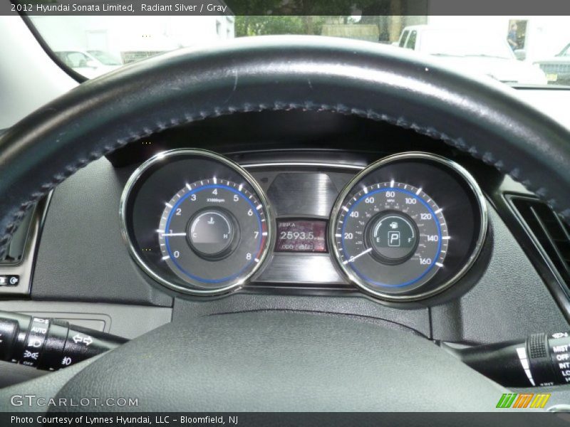Radiant Silver / Gray 2012 Hyundai Sonata Limited