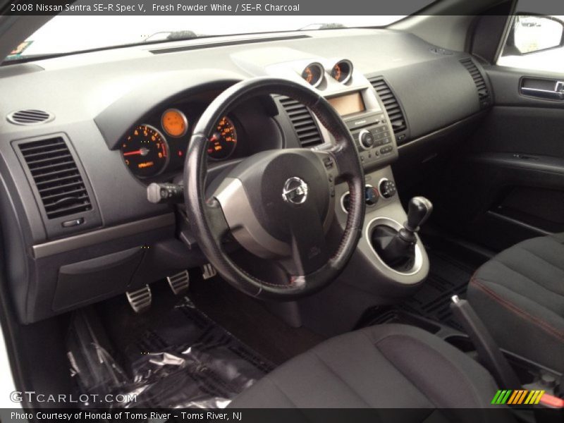 Fresh Powder White / SE-R Charcoal 2008 Nissan Sentra SE-R Spec V