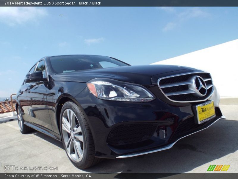 Black / Black 2014 Mercedes-Benz E 350 Sport Sedan