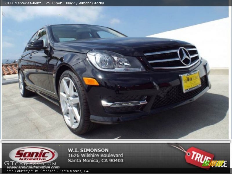 Black / Almond/Mocha 2014 Mercedes-Benz C 250 Sport