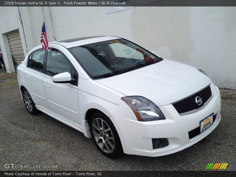 Fresh Powder White / SE-R Charcoal 2008 Nissan Sentra SE-R Spec V