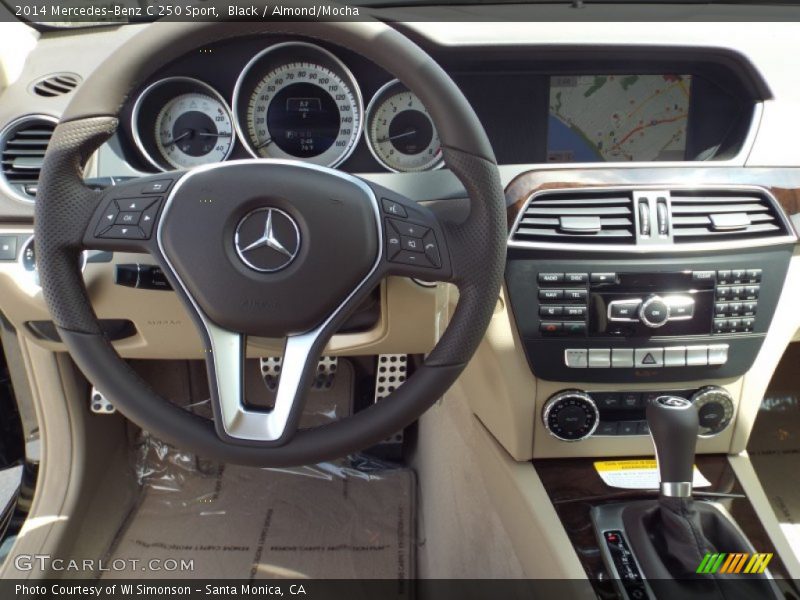 Black / Almond/Mocha 2014 Mercedes-Benz C 250 Sport
