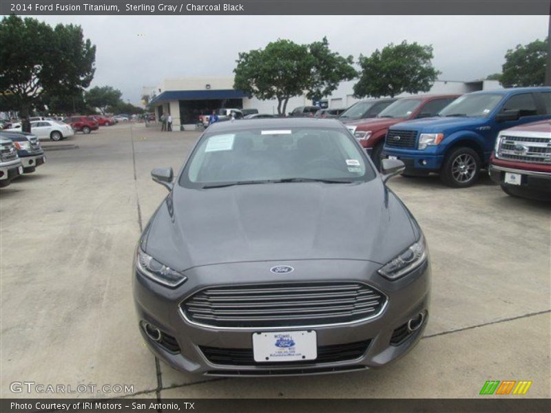 Sterling Gray / Charcoal Black 2014 Ford Fusion Titanium