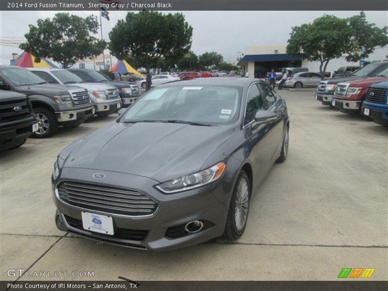 Sterling Gray / Charcoal Black 2014 Ford Fusion Titanium