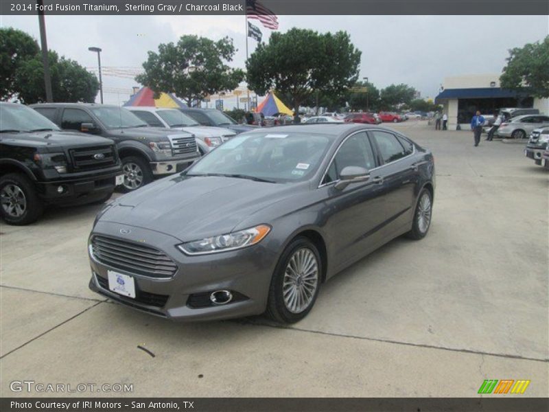 Sterling Gray / Charcoal Black 2014 Ford Fusion Titanium