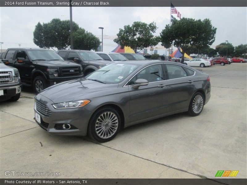 Sterling Gray / Charcoal Black 2014 Ford Fusion Titanium
