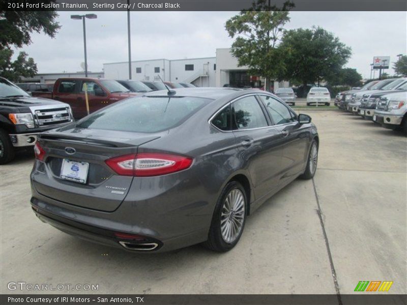 Sterling Gray / Charcoal Black 2014 Ford Fusion Titanium