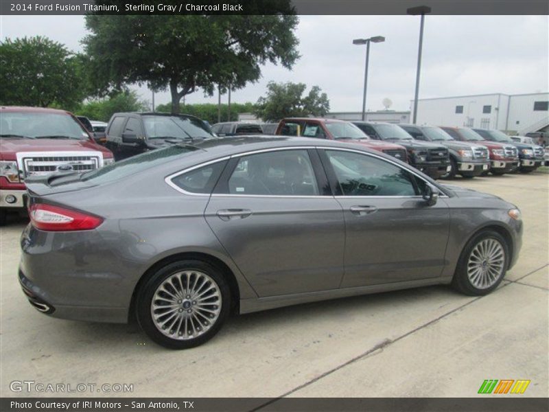 Sterling Gray / Charcoal Black 2014 Ford Fusion Titanium