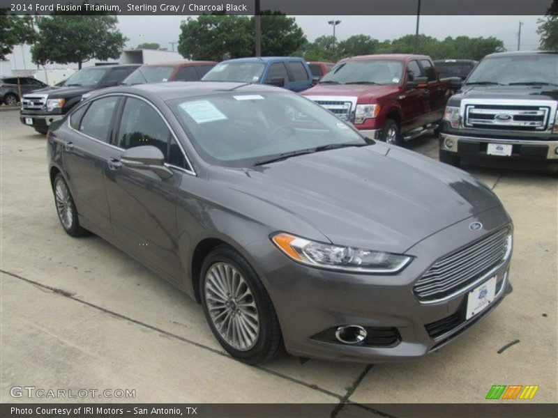 Sterling Gray / Charcoal Black 2014 Ford Fusion Titanium