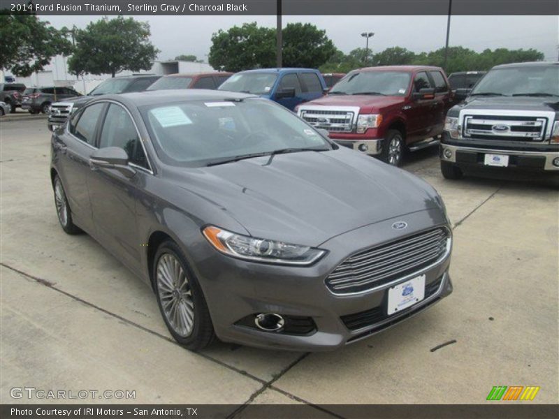 Sterling Gray / Charcoal Black 2014 Ford Fusion Titanium
