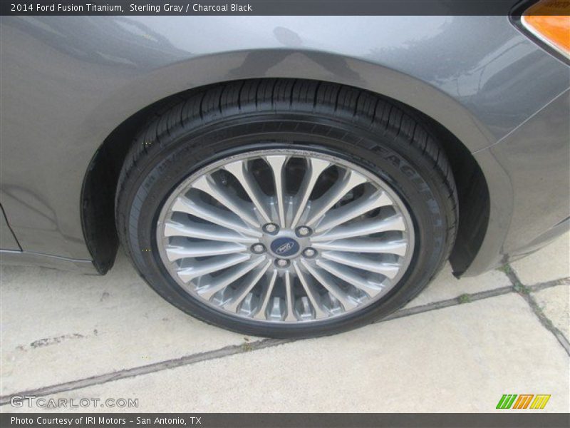 Sterling Gray / Charcoal Black 2014 Ford Fusion Titanium