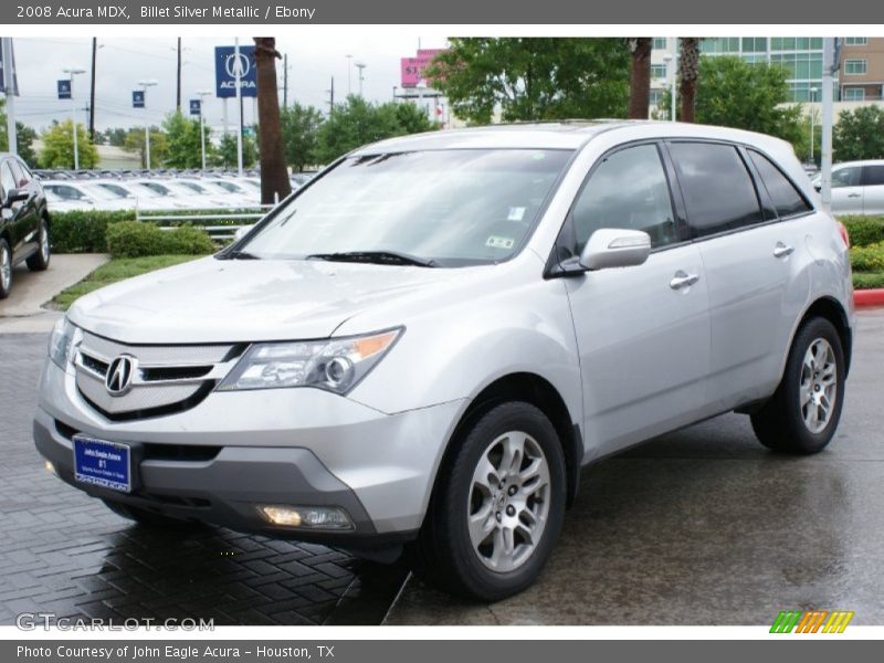 Billet Silver Metallic / Ebony 2008 Acura MDX
