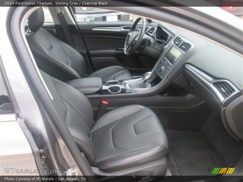 Sterling Gray / Charcoal Black 2014 Ford Fusion Titanium