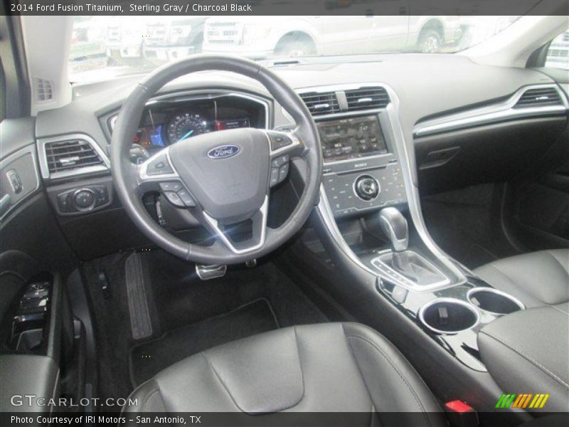 Sterling Gray / Charcoal Black 2014 Ford Fusion Titanium
