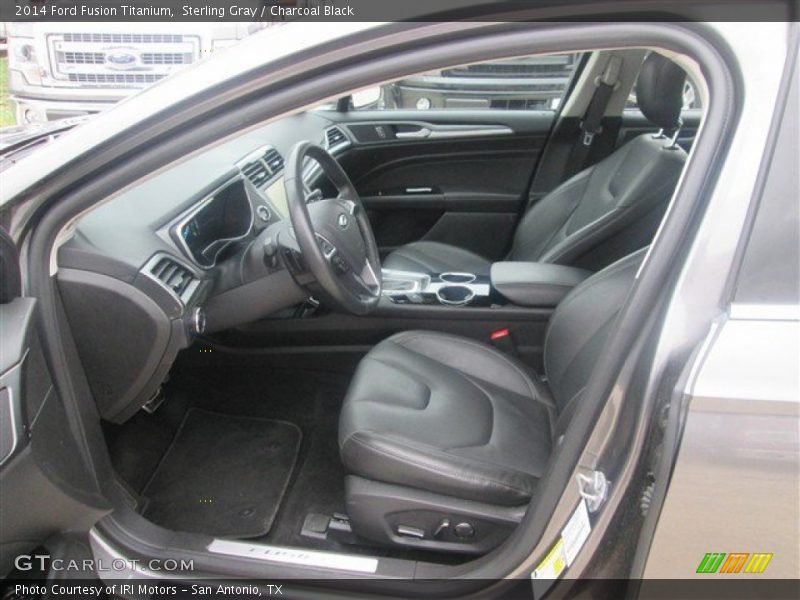Sterling Gray / Charcoal Black 2014 Ford Fusion Titanium
