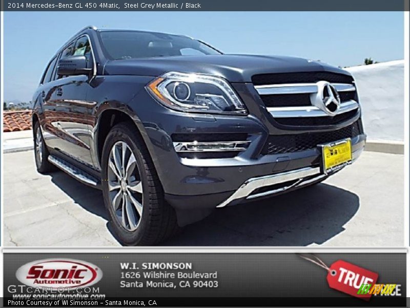 Steel Grey Metallic / Black 2014 Mercedes-Benz GL 450 4Matic