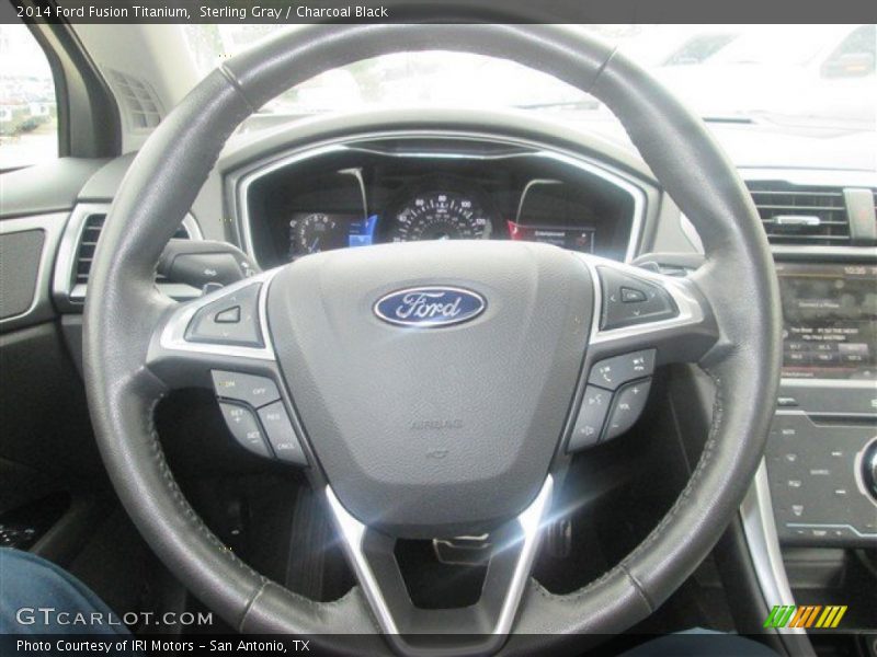 Sterling Gray / Charcoal Black 2014 Ford Fusion Titanium