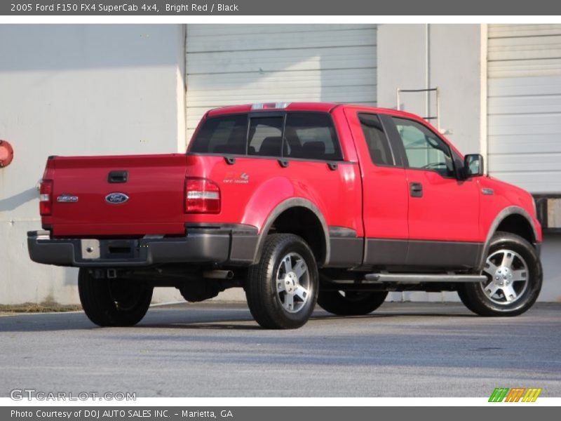 Bright Red / Black 2005 Ford F150 FX4 SuperCab 4x4