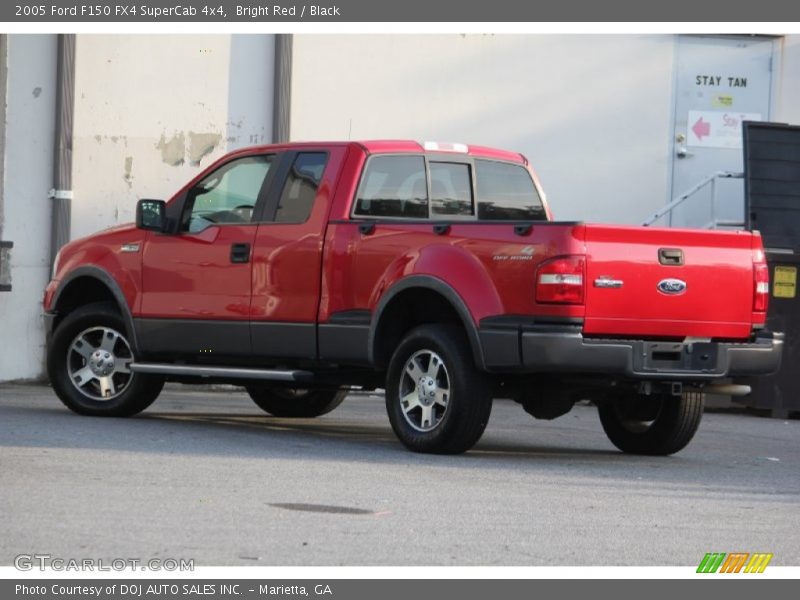 Bright Red / Black 2005 Ford F150 FX4 SuperCab 4x4