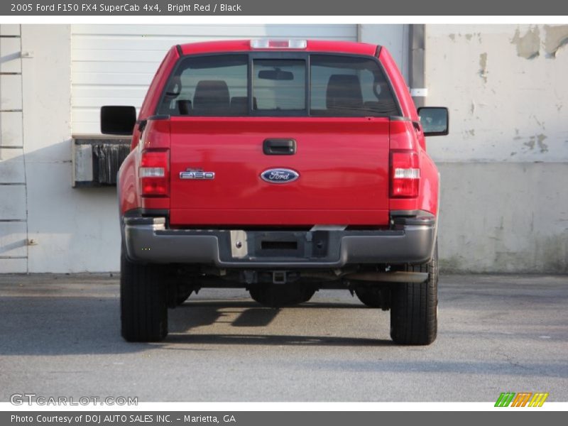 Bright Red / Black 2005 Ford F150 FX4 SuperCab 4x4