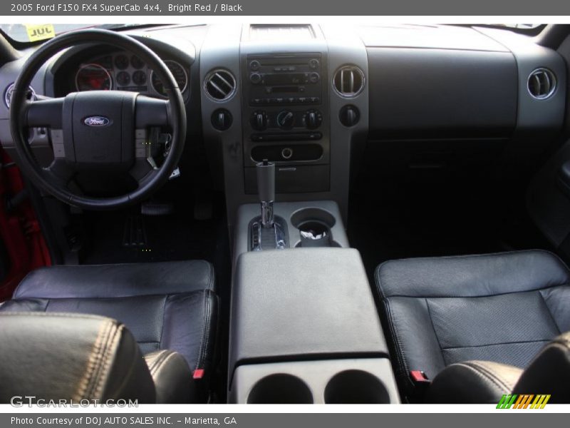 Bright Red / Black 2005 Ford F150 FX4 SuperCab 4x4