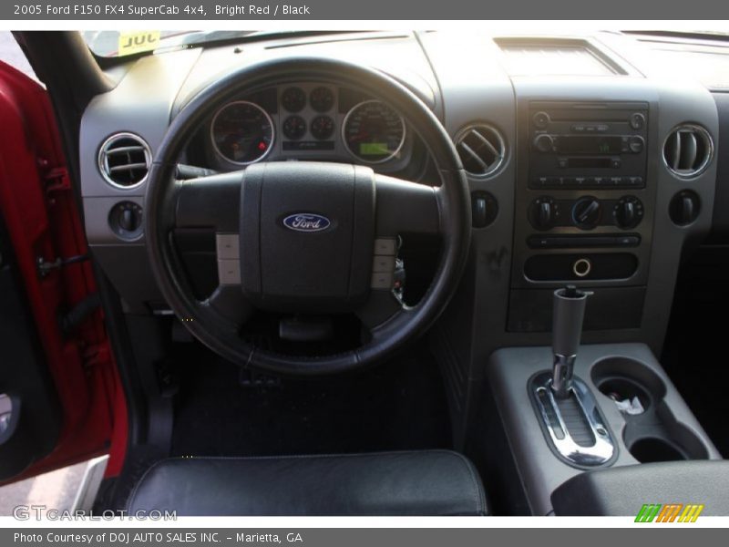 Bright Red / Black 2005 Ford F150 FX4 SuperCab 4x4